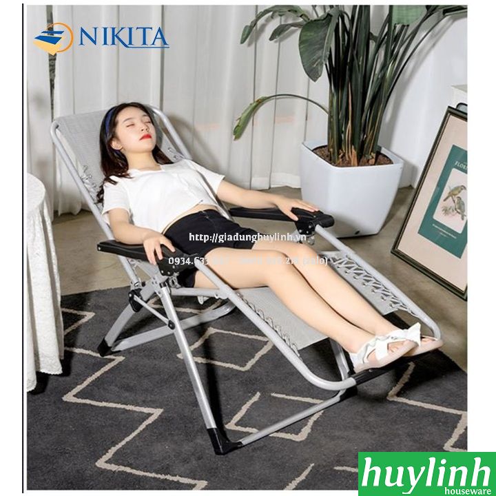 Ghế xếp gấp thư giãn Nikita NKT-139A - Tải trọng 120kg 5