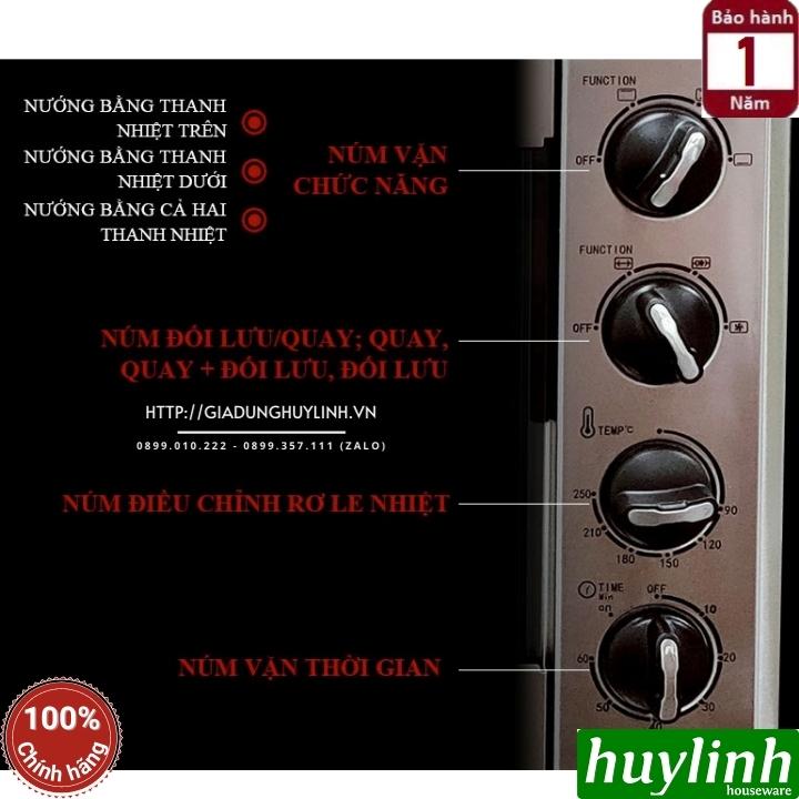 Lò nướng đối lưu Tiross TS9610 - 55 lít - 2000W - 12 chức năng nướng 4