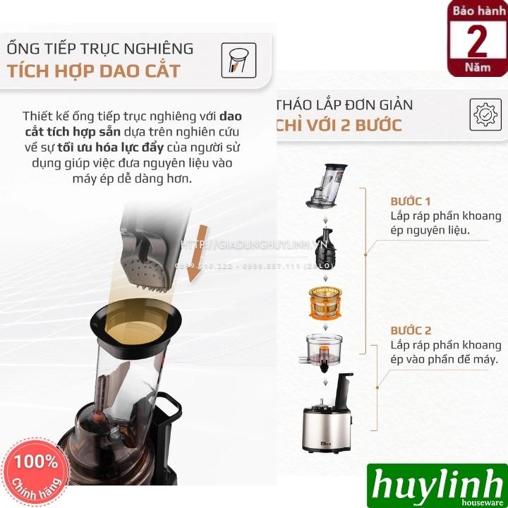 Máy ép chậm Olivo SJ200 - 260W - 3 lưới ép - Tặng voucher + sách công thức 5