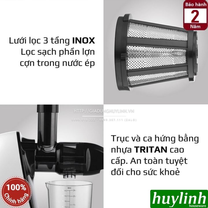 Máy ép chậm trục ngang Olivo SJ22 - 150W 4