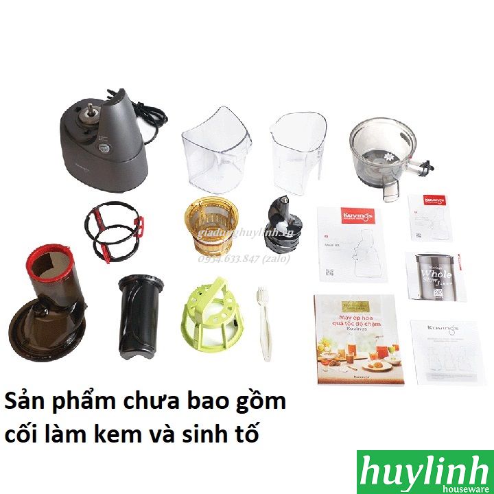 Máy ép trái cây tốc độ chậm Kuvings NS-621CBM2 - Hàn Quốc 4