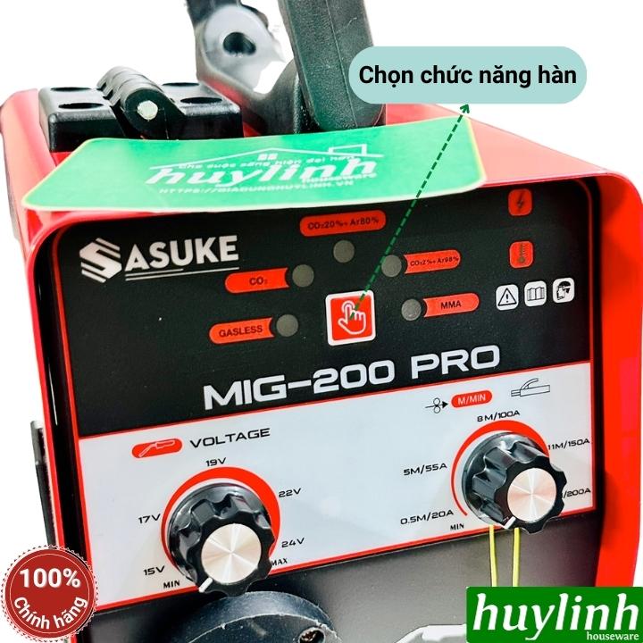 Máy hàn 3 chức năng Sasuke MIG 200 PRO - Tặng cuộn dây 1kg [hàn cuộn 1 - 5 kg] 4