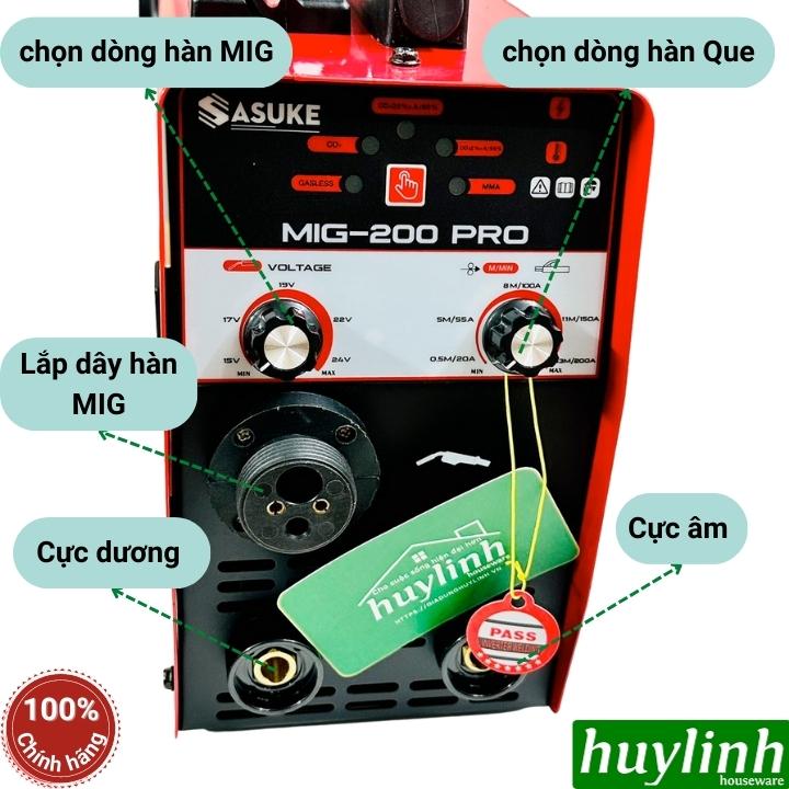 Máy hàn 3 chức năng Sasuke MIG 200 PRO - Tặng cuộn dây 1kg [hàn cuộn 1 - 5 kg] 5