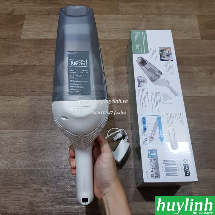Máy hút bụi dùng pin Black Decker NVB115J-B1 2