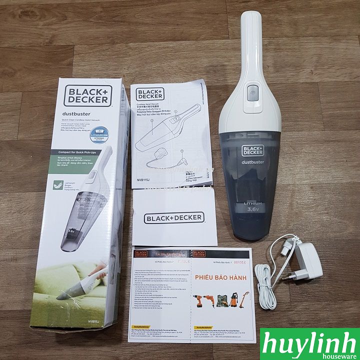 Máy hút bụi dùng pin Black Decker NVB115J-B1 3