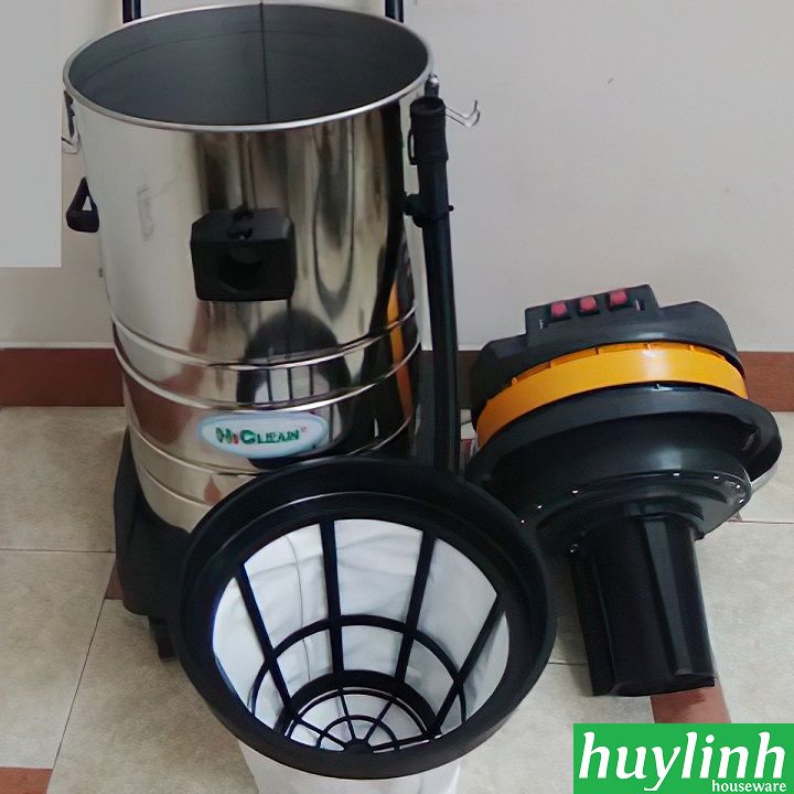 Máy hút bụi công nghiệp Hiclean HC80 - 80 lít - 3600W - 3 motor 3