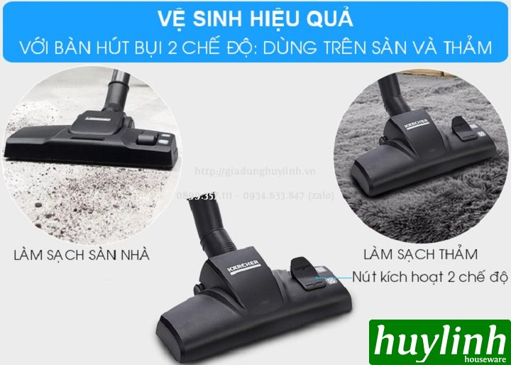 Máy hút bụi Karcher VC3 Plus *KAP - 1.100W 4