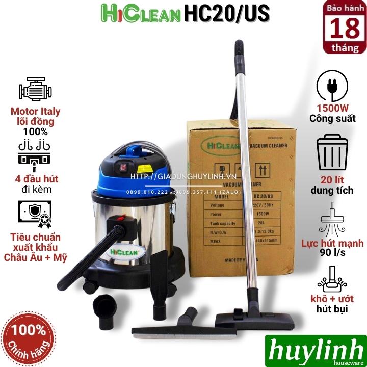 Máy hút bụi công nghiệp HiClean HC20/US 