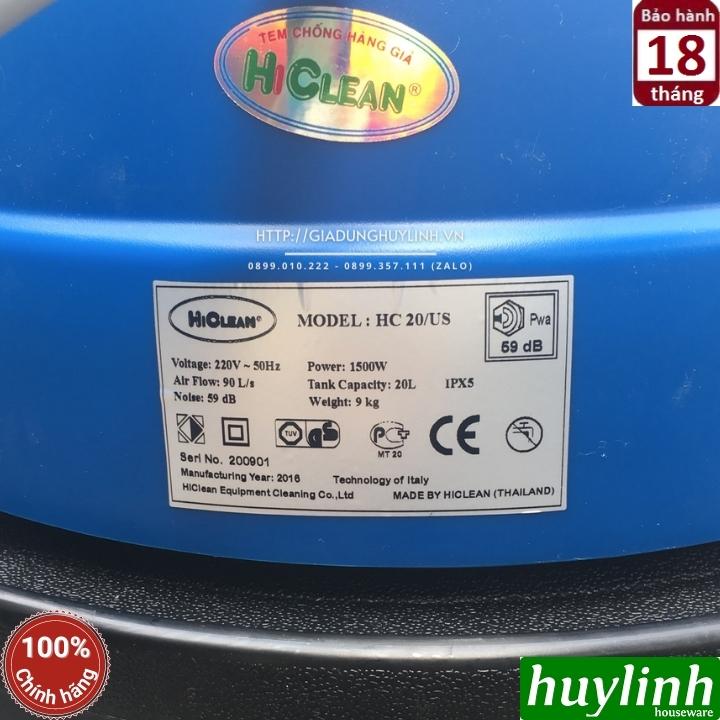 Máy hút bụi công nghiệp HiClean HC20/US  2