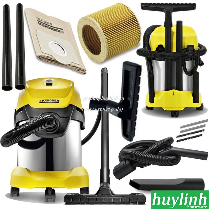 Máy hút bụi khô và ướt Karcher WD3 Premium 4