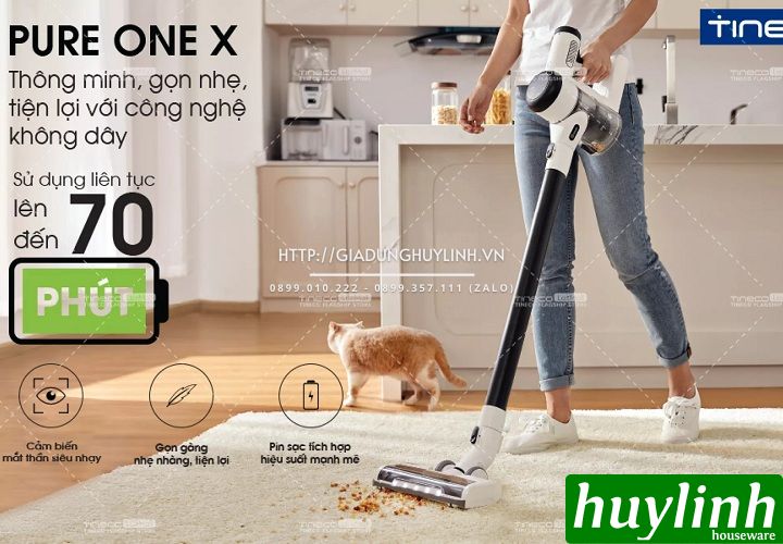 Máy hút bụi không dây thông minh Tineco Pure One X 4