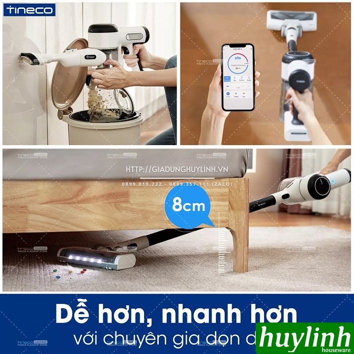 Máy hút bụi không dây thông minh Tineco Pure One X 6