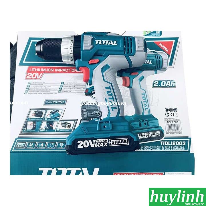 máy khoan búa dùng pin total tidli2003 4