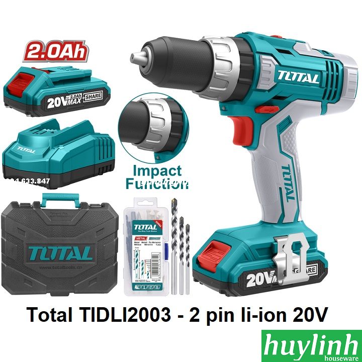 máy khoan búa dùng pin total tidli2003