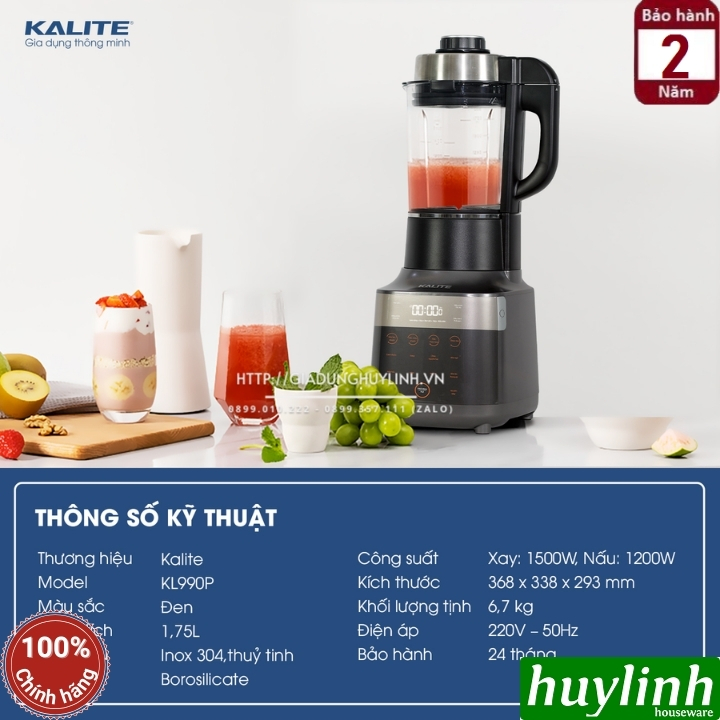 Máy làm sữa hạt Kalite KL-990P 5