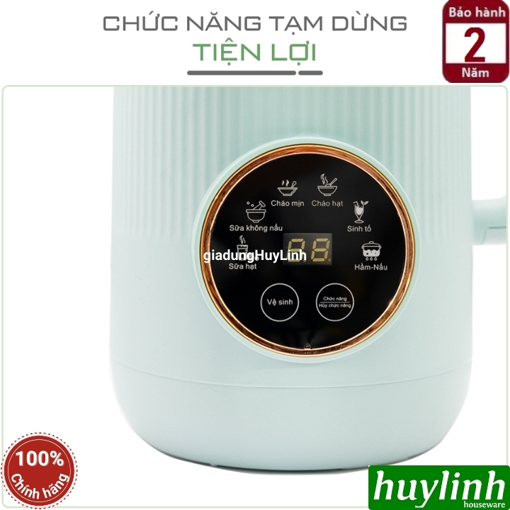 [Tặng thớt] Máy làm sữa hạt mini Tapuho TMB600 PLUS - 800ml - 750W - 8 Chức năng 3