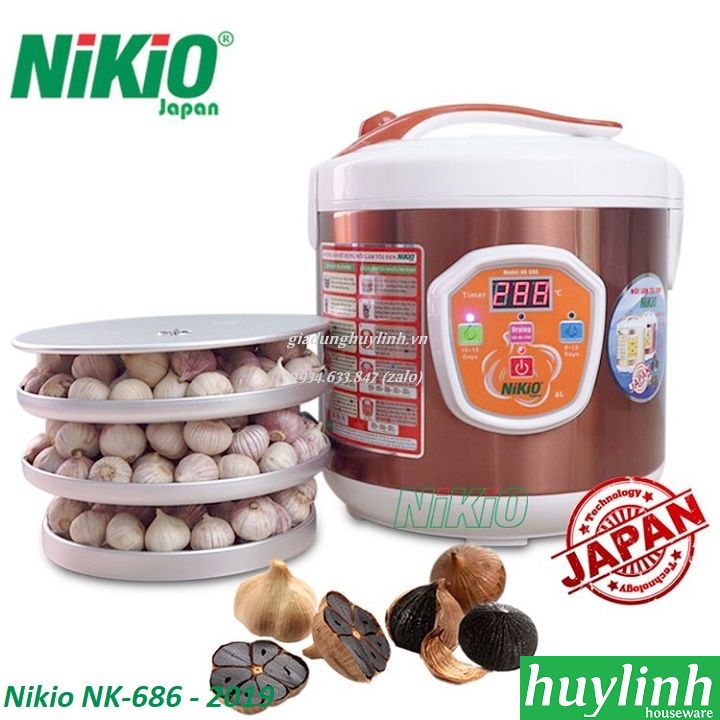 Máy làm tỏi đen Nikio NK-686 – 6 lít