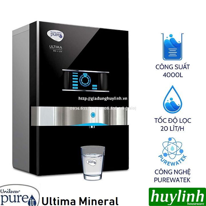 Máy lọc nước Unilever Ultima Mineral RO+UV+MF - 4000 lít