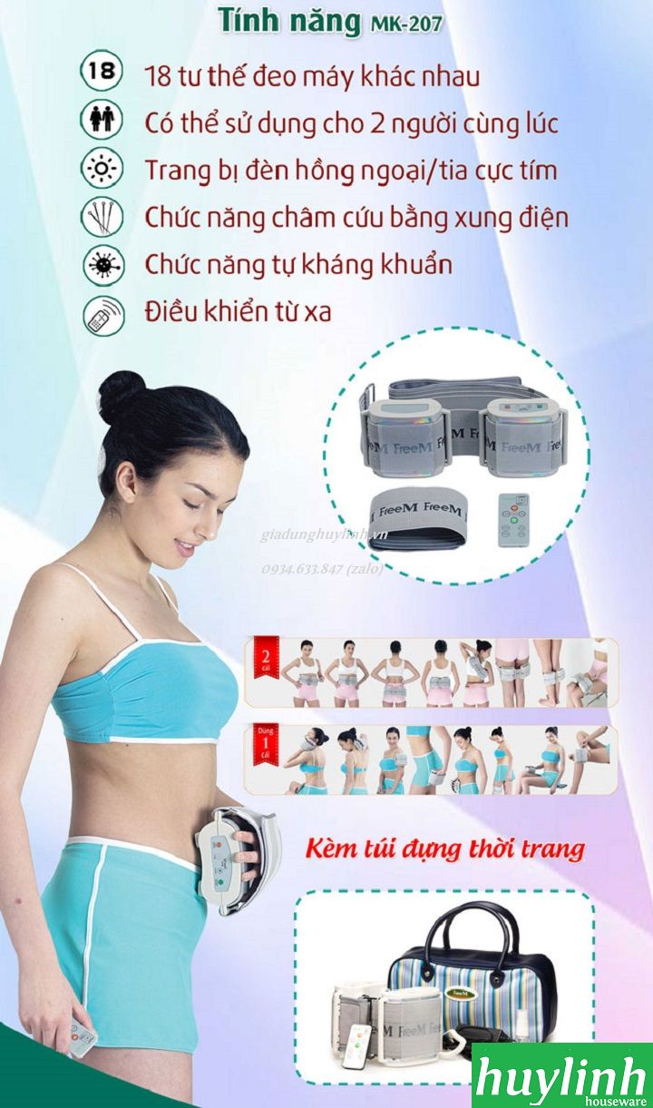 Máy massage bụng Buheung MK-207 Free M 4