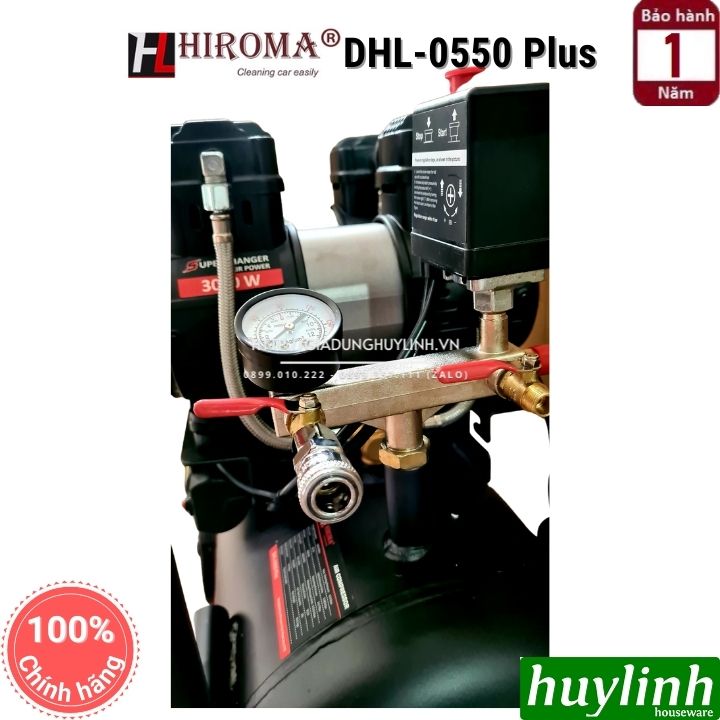 Máy nén khí không dầu Hiroma DHL-0550 Plus - 50 lít 6