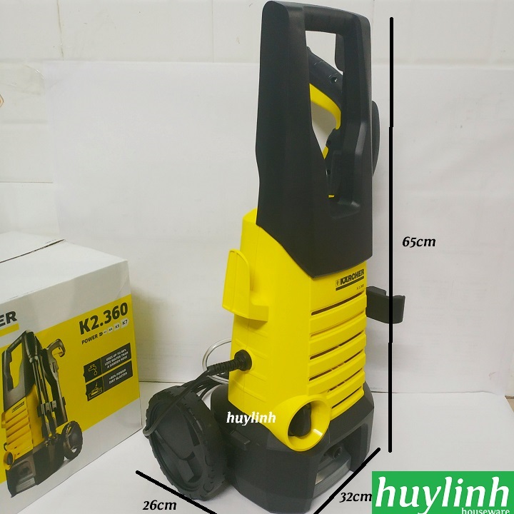 máy xịt rửa xe cao áp karcher k2 360 kích thước