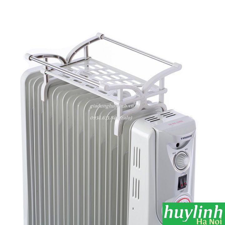 Máy sưởi dầu 11 thanh Tiross TS920 - Có hẹn giờ - Tặng giá phơi 4