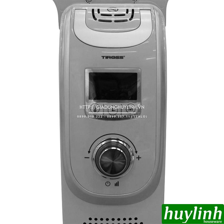 Máy sưởi dầu 11 thanh Tiross TS9211 - 2300W - Có Remote + Giá phơi 4