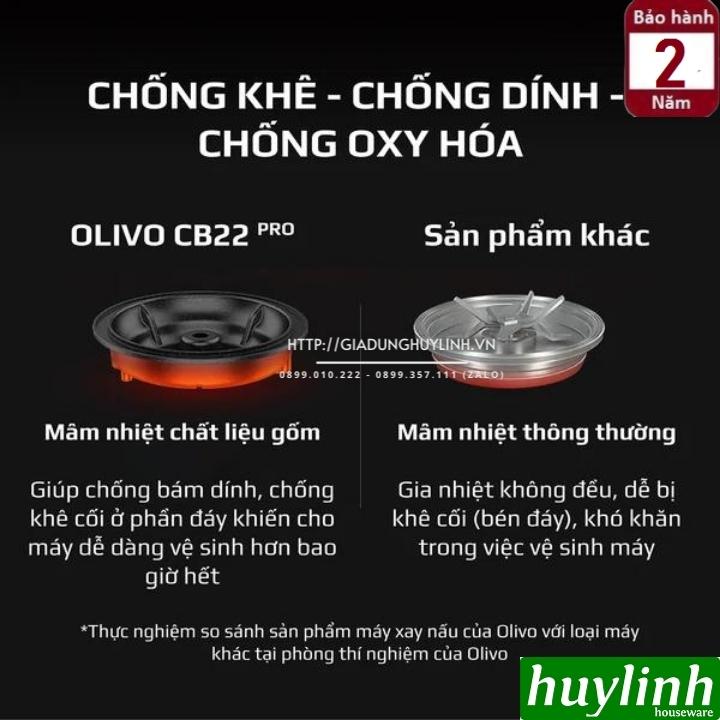 Máy xay nấu sữa hạt đa năng Olivo CB22 PRO - Tặng Voucher + Sách công thức 9