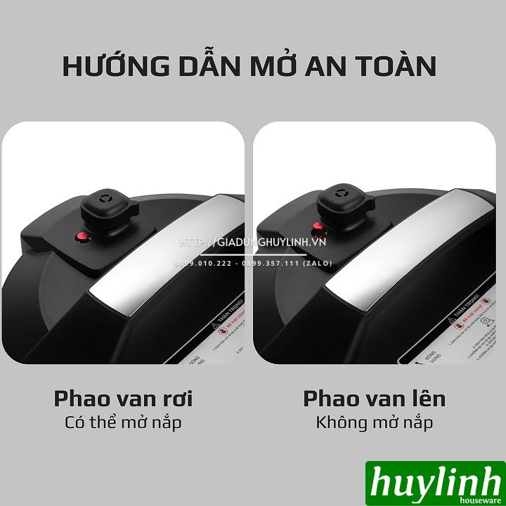 Nồi áp suất điện đa năng Olivo PC60 - 6 lít - 1000W - 16 chức năng 5