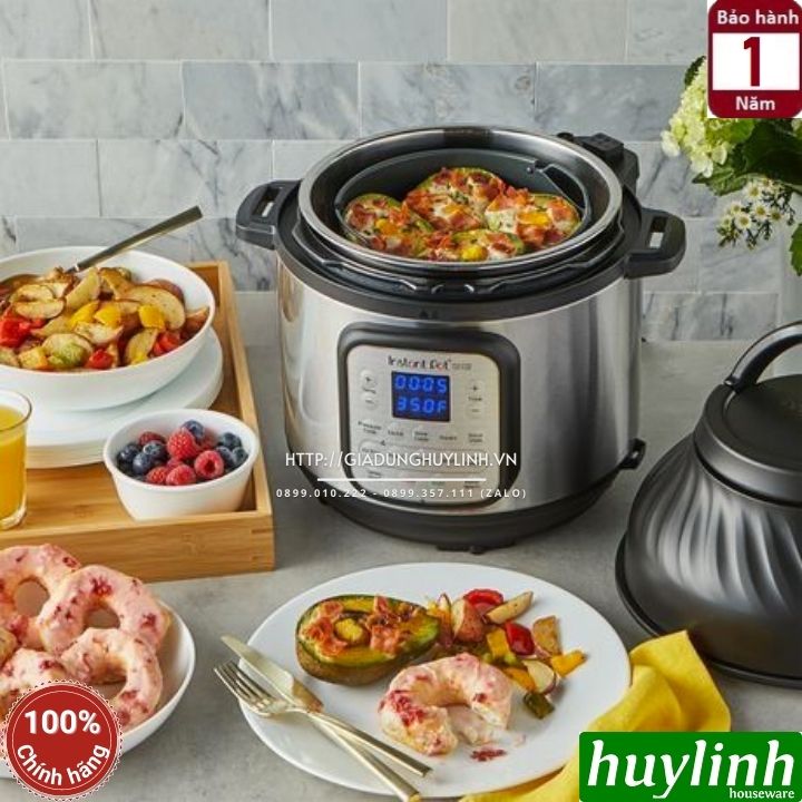 Nồi áp suất điện kết hợp chiên không dầu Instant POT Duo Crisp 11-in-1 ...