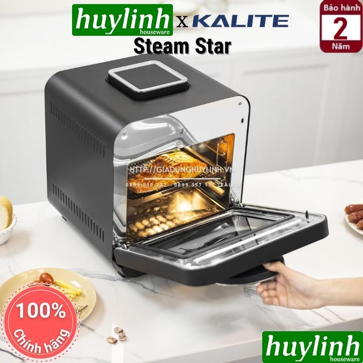 Nồi chiên không dầu hấp hơi nước Kalite Steam Star - 15 lít - Tặng kẹp gắp + bình xịt dầu 4