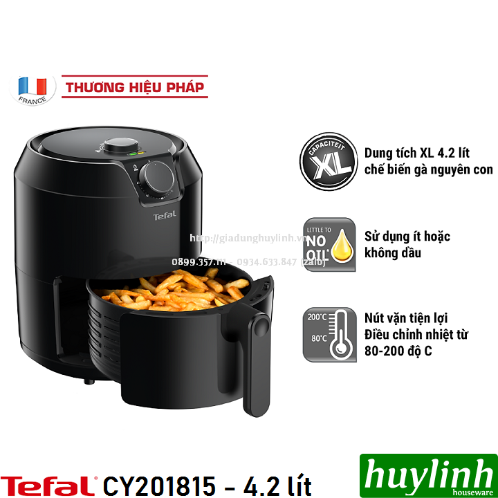 Nồi chiên không dầu Tefal EY201815 - 4.2 lít - 1500W