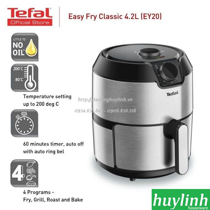 Nồi chiên không dầu Tefal EY201D15 - 4.2 lít - 1500W 2