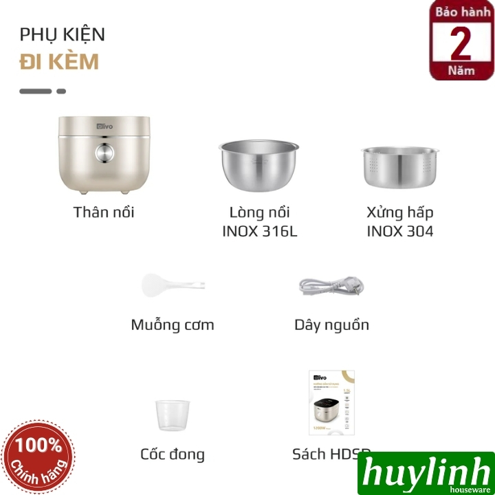 Nồi cơm điện cao tần Olivo RC-800IH 8