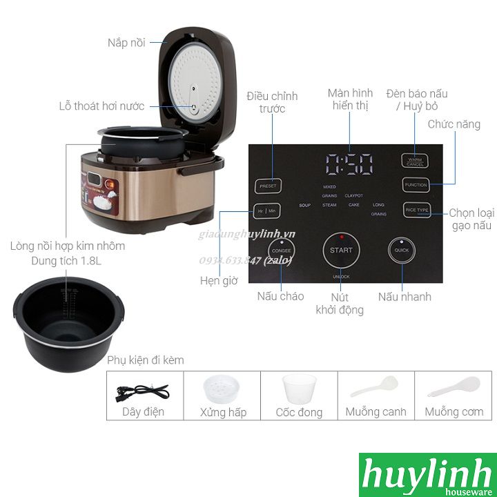 Nồi cơm điện cao tần Sharp KS-IH190V - 1.9 lít 4