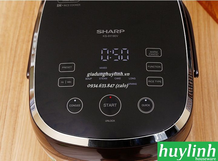 Nồi cơm điện cao tần Sharp KS-IH190V - 1.9 lít 5