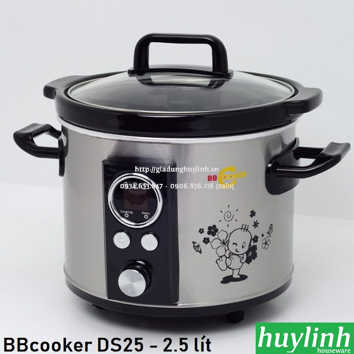 Nồi nấu cháo chậm tự động BBcooker DS25 - 2.5 lít