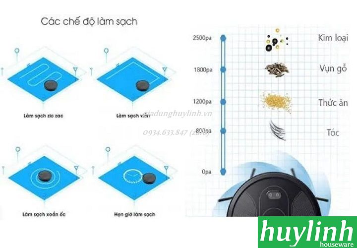 Robot hút bụi lau nhà Rapido RR5 - 2500pa 3