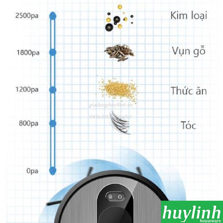 Robot hút bụi lau nhà Rapido R8S - Có rada cao cấp 6
