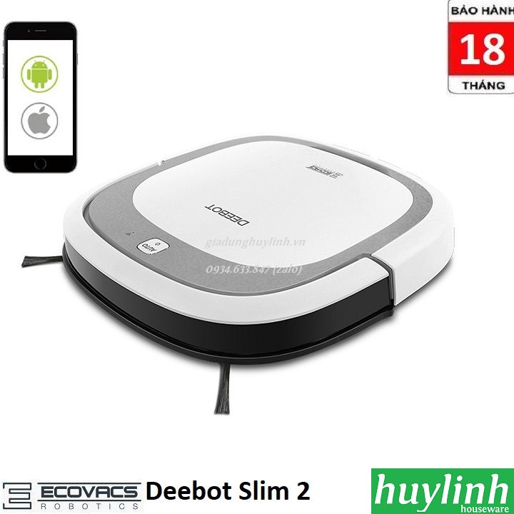 Robot hút bụi lau nhà Ecovacs Deebot Slim 2 