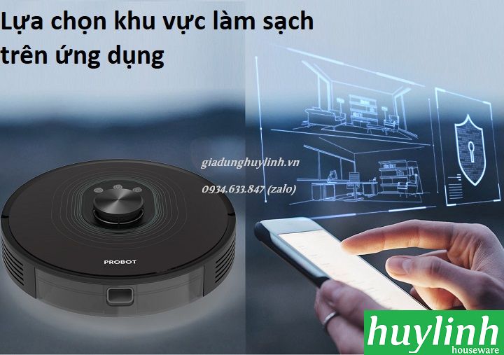 Robot hút bụi lau nhà Probot Nelson A9 Max - tự động đô rác 5