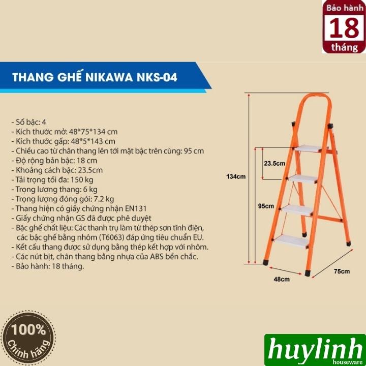Thang ghế Nikawa NKS-04 - 4 bậc - 95cm 2