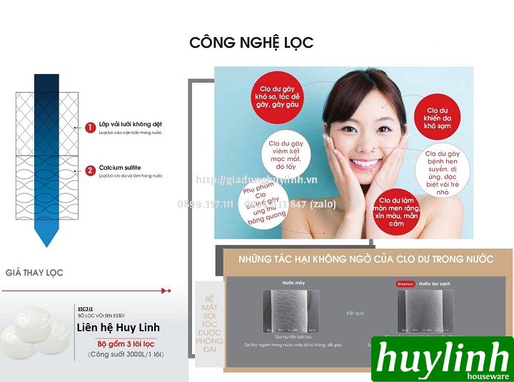 Thiết bị lọc nước vòi sen tắm cao cấp Nhật Bản Cleansui ES301 - Made in Japan 7