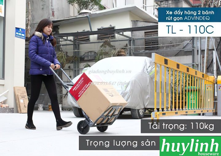 Xe đẩy hàng Advindeq TL-110C - 110kg - 2 bánh rút gọn 4