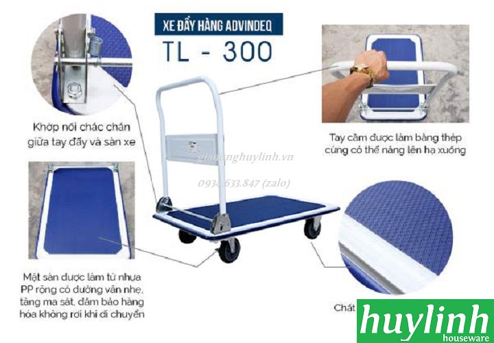 Xe đẩy hàng Advindeq TL-300 - giadunghuylinh.vn 7