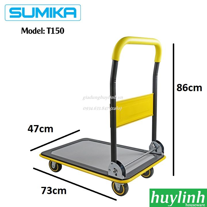 Xe đẩy hàng Sumika T150 - tải trọng 150kg 2