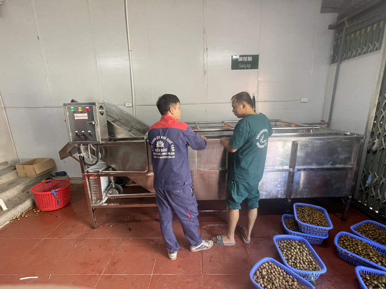 máy rửa hoa quả