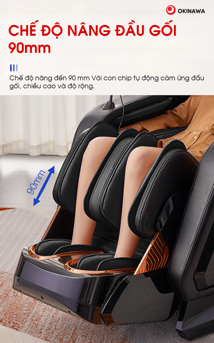 GHẾ MASSAGE OKINAWA LEGACY S-801 CHÍNH HÃNG