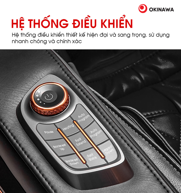 GHẾ MASSAGE OKINAWA LEGACY S-801 CHÍNH HÃNG