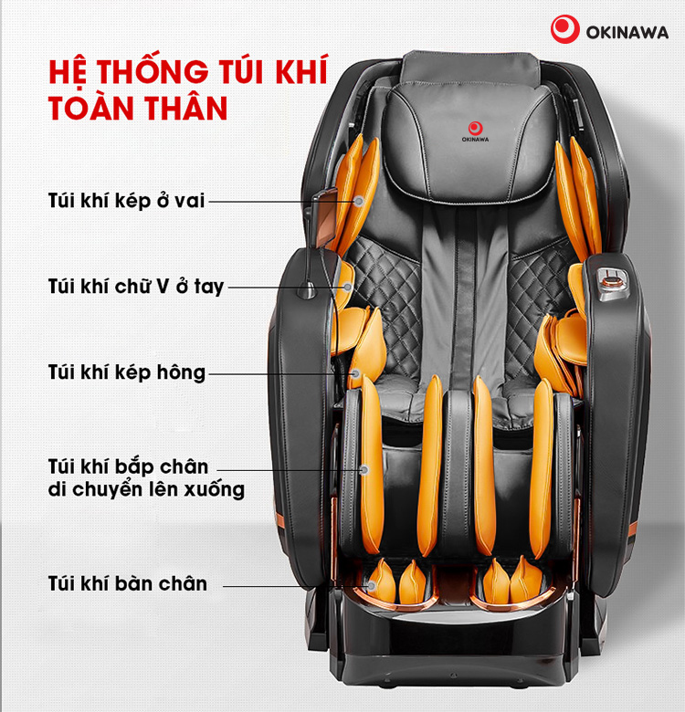 GHẾ MASSAGE OKINAWA LEGACY S-801 CHÍNH HÃNG